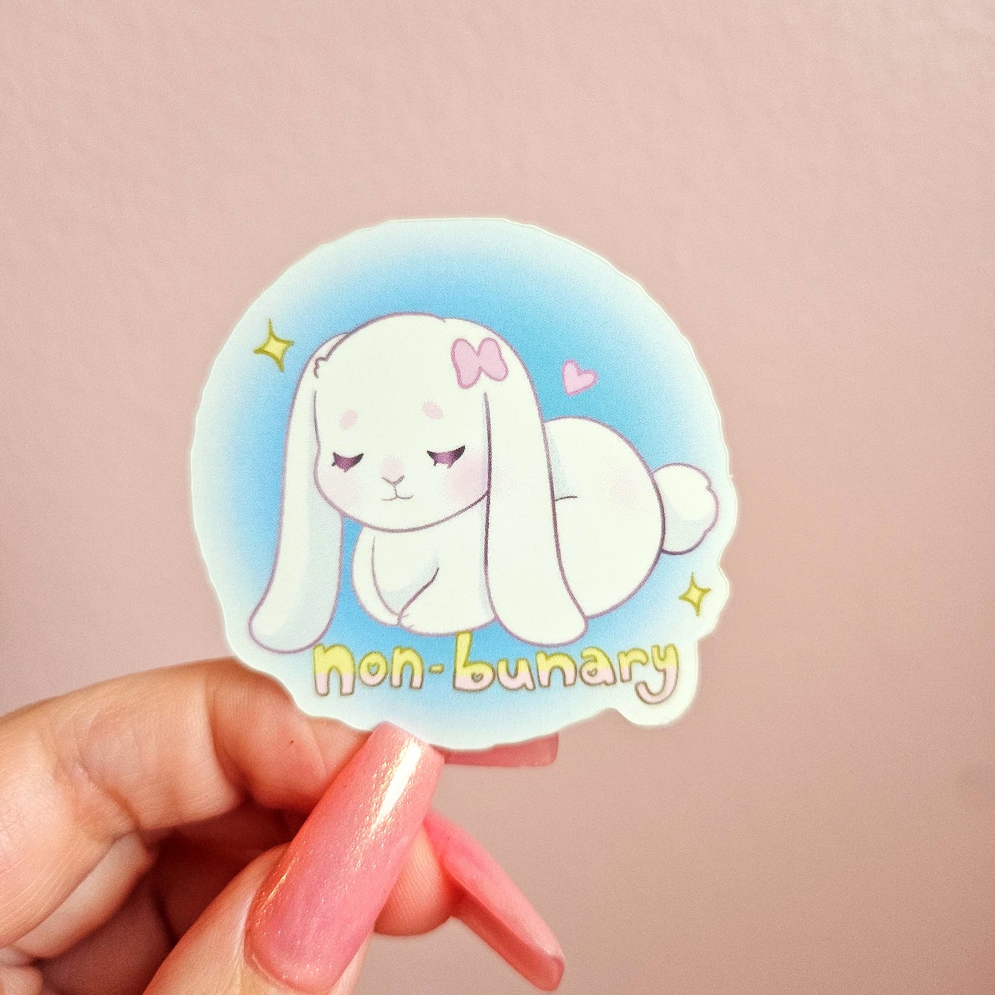 Nonbunary matte sticker