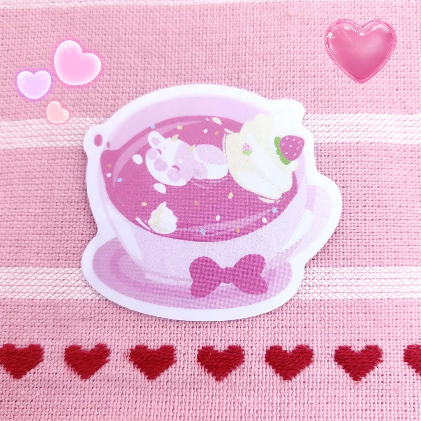 Strawberry milk- Milkshake sticker