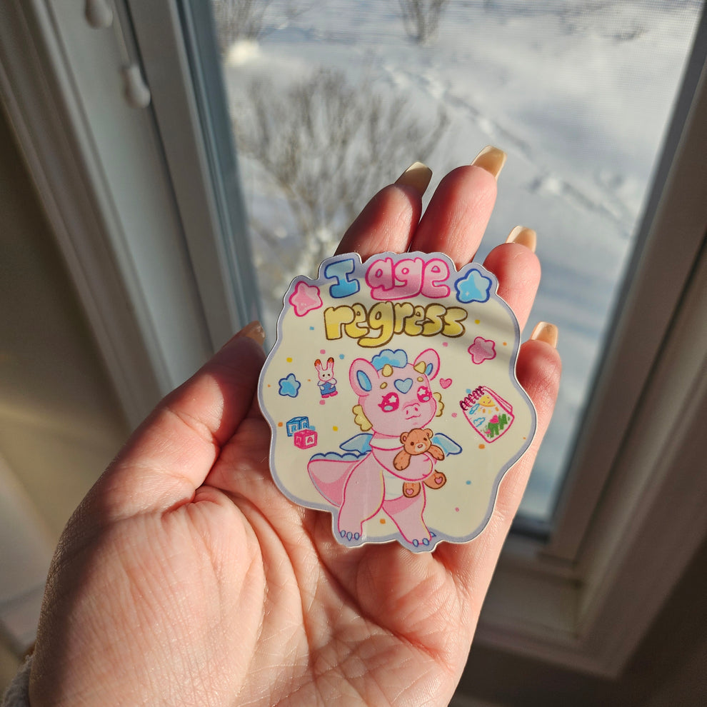 I age regress glossy sticker – sugarycarousel