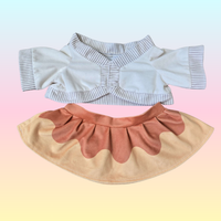 PREORDER: Sugarbell Pal Clothes: Flan skirt & Cardigan