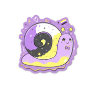 Nonbinary snail pride sticker