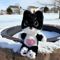 Cookie the tuxedo Rescued Sweetie plush