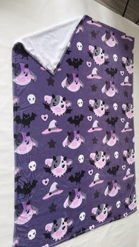 Ube the goth cow blanket